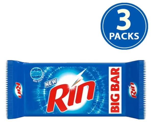 Rin Detergent Bar, 3 X250 g Multipack