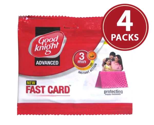 Good knight Fast Card - Mosquito Repellent Paper, 4x10 Cards Multipack