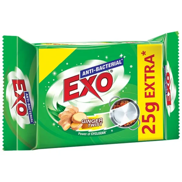 Exo Dish wash Bar - Anti Bacterial, Big Pack, 105 g ( Pack of 5 )