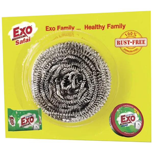 Exo Safal Steel Scrubber, 2 pc