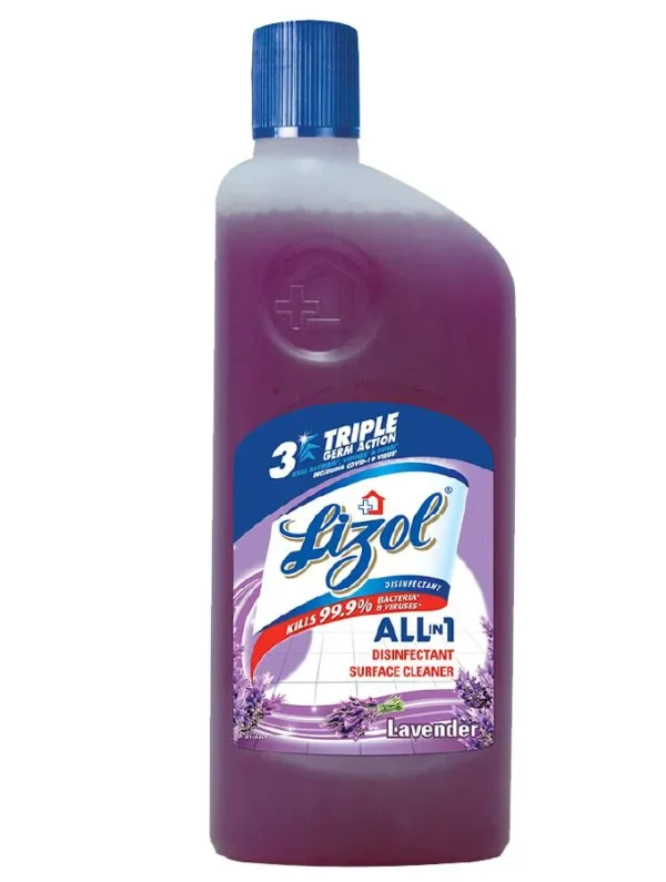 Lizol Disinfectant Surface & Floor Cleaner Liquid, Lavender, 500 ml