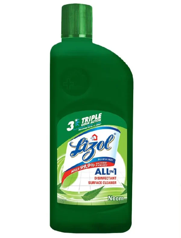 Lizol Disinfectant Surface & Floor Cleaner Liquid, Neem, 500 ml