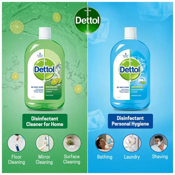 Dettol Disinfectant Liquid Floorsurface Cleaner Menthol Cool 500 Ml 4641