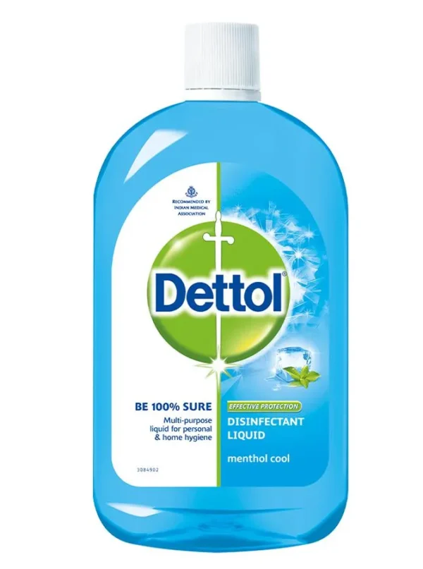 Dettol Liquid Disinfectant for Multi-Purpose Germ Protection - Menthol Cool, 200 ml