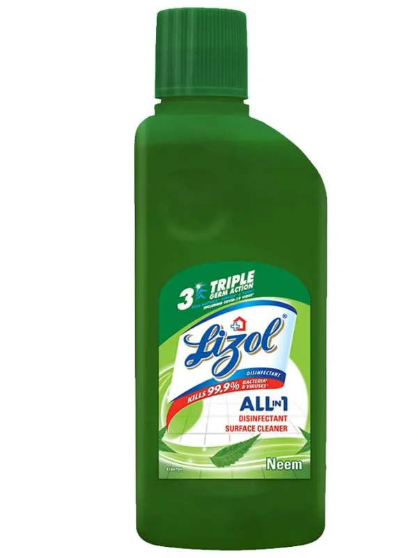 Lizol Disinfectant Surface & Floor Cleaner Liquid, Neem, 200 ml