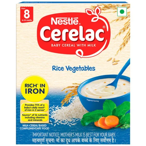 Nestle Cerelac- Rice Vegetables, From 8 to 12 Months, 300 g