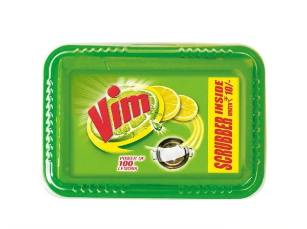 Vim Lemons Dishwash Bar (Free Scrubber) 500 gm