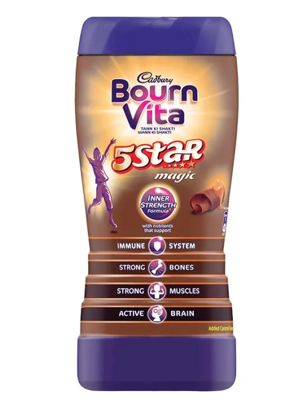 Bournvita Chocolate Health Drink - Bournvita 5 Star Magic, 500 g Jar
