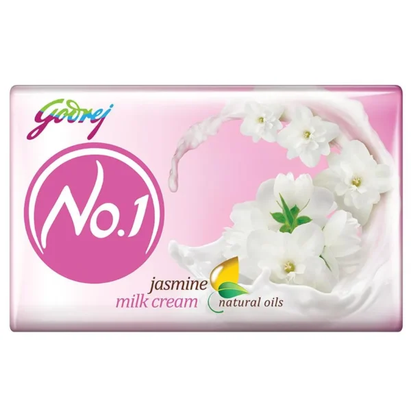 Godrej No.1 Jasmine & Milk Cream Bathing Soap, 100 g ( pack of 3 )
