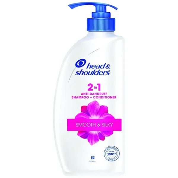 Head & shoulders Smooth & Silky 2 in 1 Anti-Dandruff Shampoo + Conditioner, 650 ml