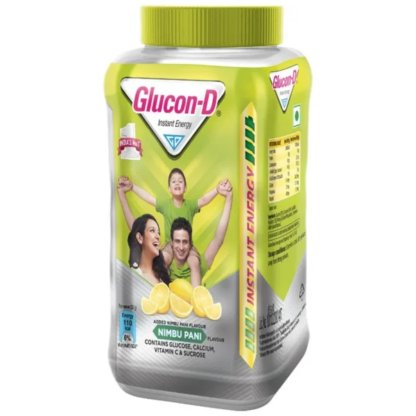 Glucon-D Instant Energy Health Drink - Nimbu Pani, 400 g Jar