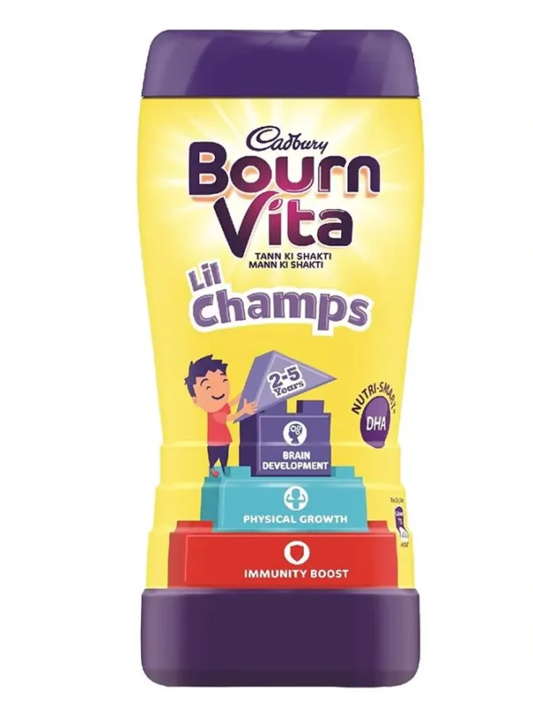 Bournvita Chocolate Health Drink - Bournvita Lil Champs, 200 g Jar