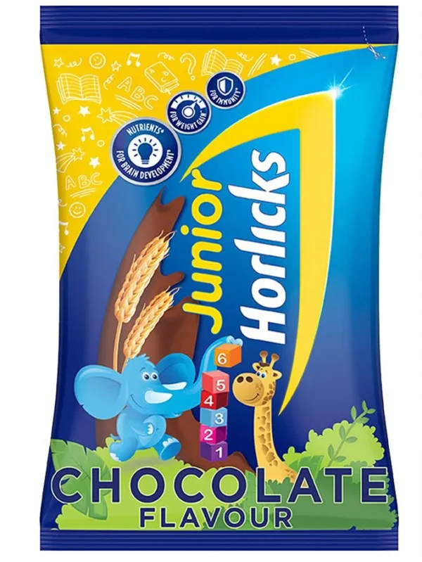 Horlicks Junior - Health Drink, Chocolate - Specialized Nutrition For Kids, 500 g Pouch