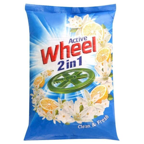 Active Wheel Blue Lemon & Jasmine Detergent Powder 800 g ( Pack of 2 )