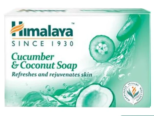 Himalaya Cucumber & Coconut Soap, 125 g (Pack of 3 )