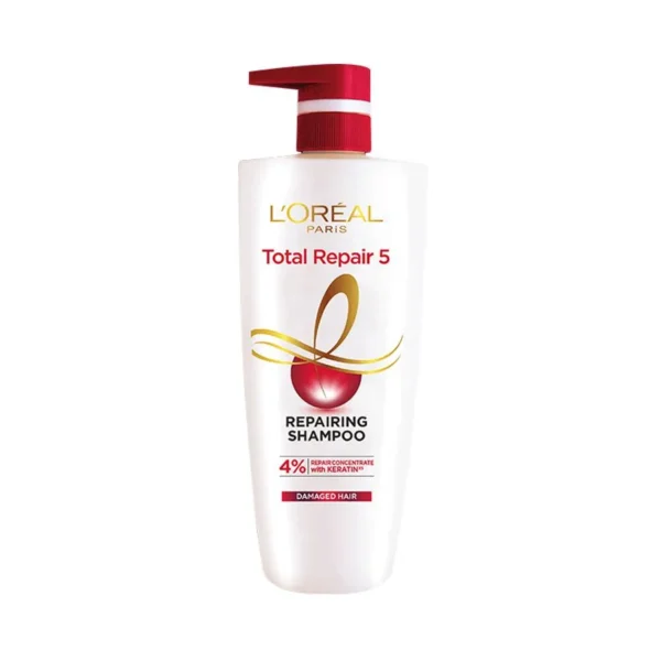 Loreal Paris Total Repair 5 Advanced Repairing Shampoo - Damaged Hair, 1 l