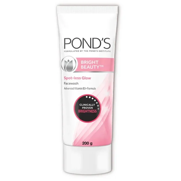 Ponds Bright Beauty Spot-less Fairness & Germ Removal Facewash, 200 g Tube