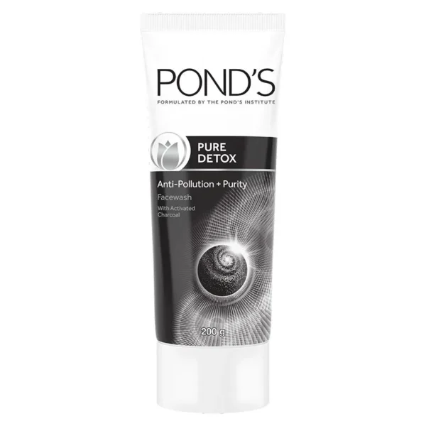 Ponds Pure Detox Anti-Pollution Purity Face Wash With Activated Charcoal, 200 g