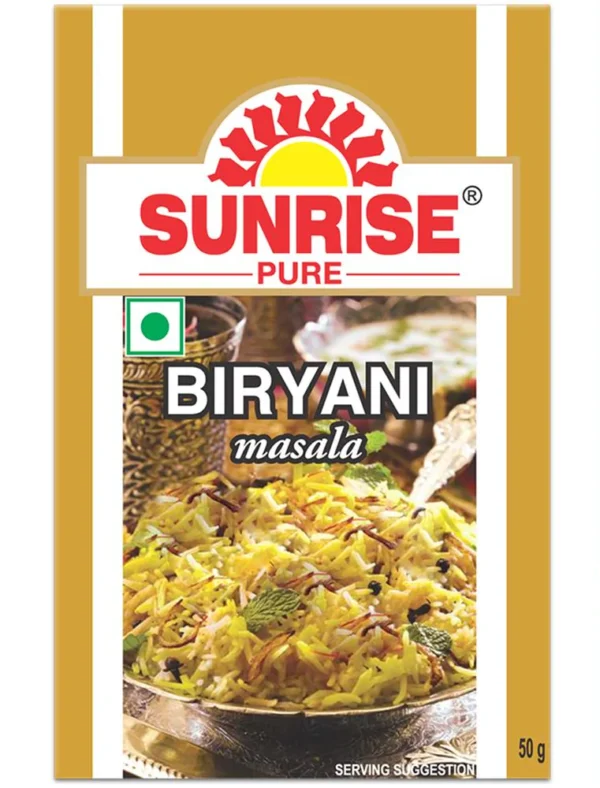 Sunrise Pure, Biryani & Pulav Masala Powder - 50 grams (Box)