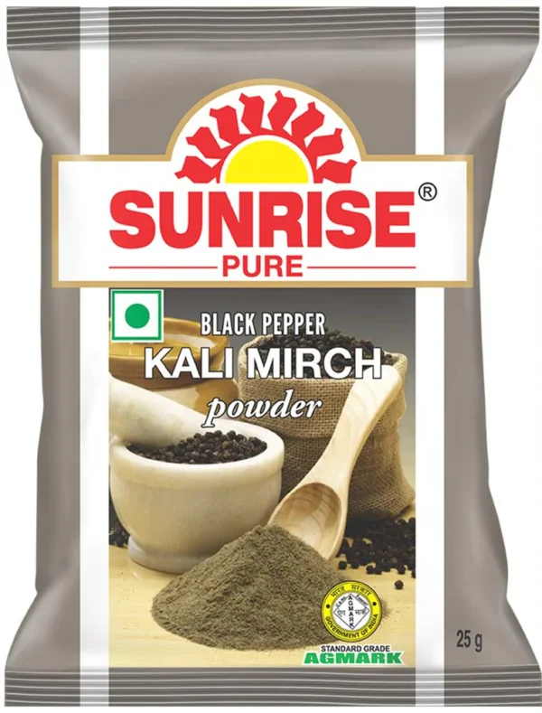 Sunrise Pure, Black Pepper Powder - 25 grams (Pouch)