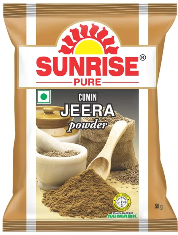 Sunrise Pure, Jeera/Cumin Powder - 50 grams (Pouch)