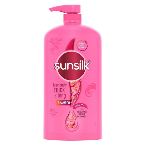 Sunsilk Lusciously Thick & Long Shampoo - Thicker & Fuller Hair, 1 L
