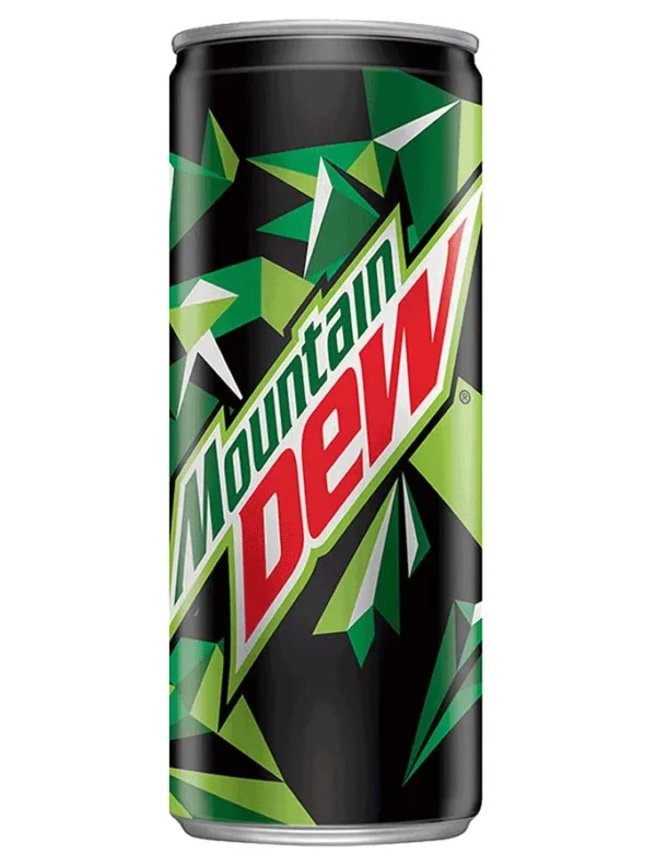 Mountain Dew Soft Drink, 250 ml Can