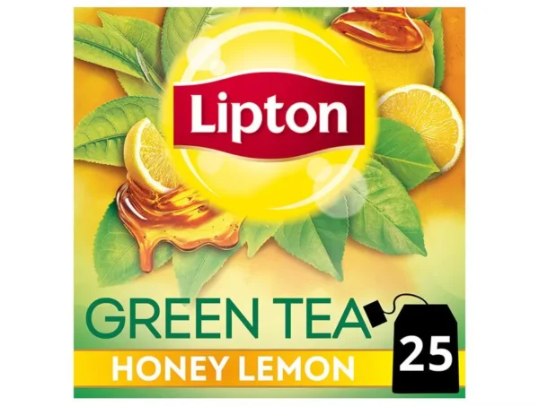 Lipton Honey Lemon Green Tea Bags, 35 g (25 Bags x 1.4 g each)