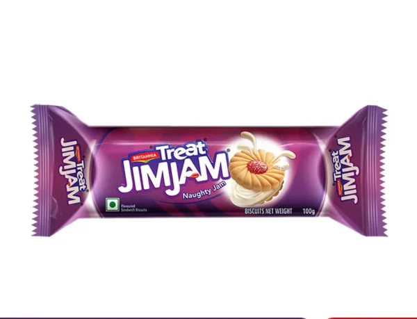Britannia Treat Jim Jam Cream Biscuits, 92 g