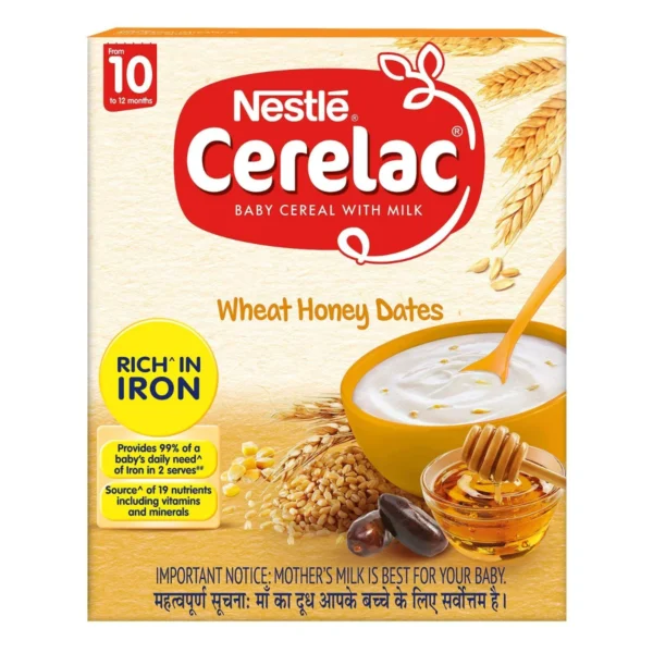 Nestle Cerelac Wheat Honey Dates Baby Cereal, 10 to 12 Months, 300 gm