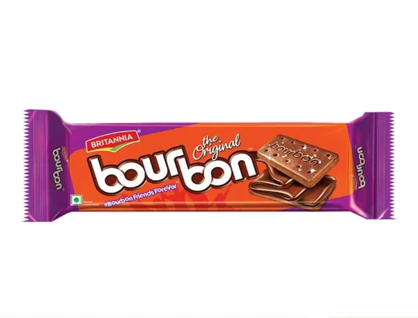 Britannia Bourbon Chocolate Cream Biscuits, 150 g