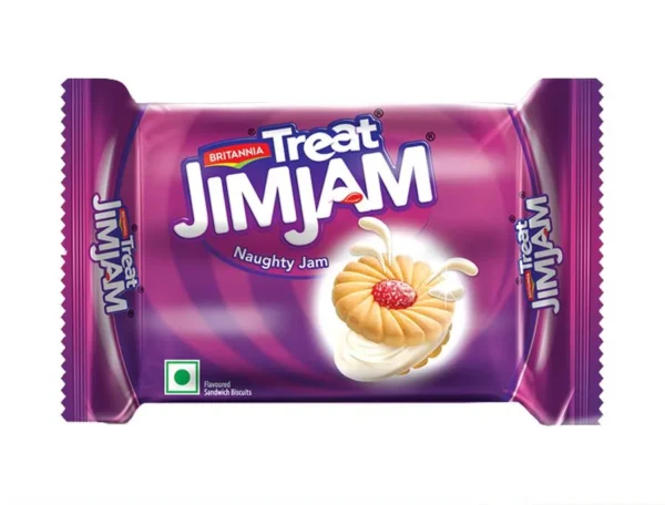 Britannia Treat Jim Jam Cream Biscuits, 150 g