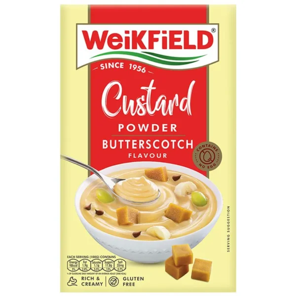 Weikfield Custard Powder Butterscotch, 75 g Carton