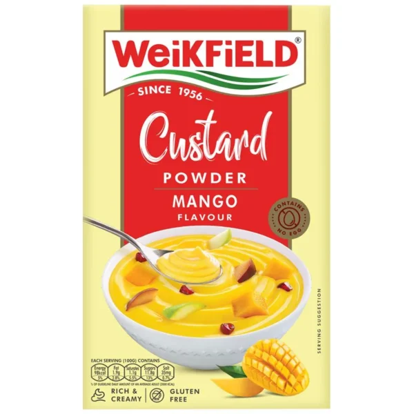 Weikfield Custard Powder - Mango Flavor, 75 g Carton