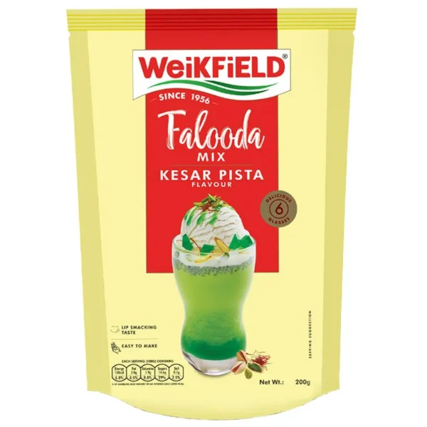 Weikfield Falooda Mix - Kesar Pista, 200 g Pouch