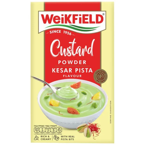 Weikfield Custard Powder - Kesar Pista Flavour, 75 g