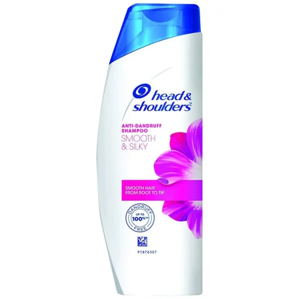 Head & shoulders Smooth & Silky Anti-Dandruff Shampoo - Smooth Hair, 180 ml