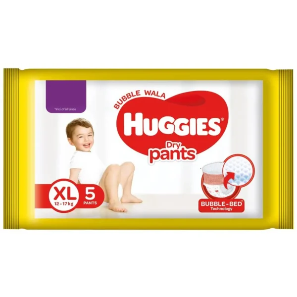Huggies Dry Pants Diapers - X-Large, 5 pcs