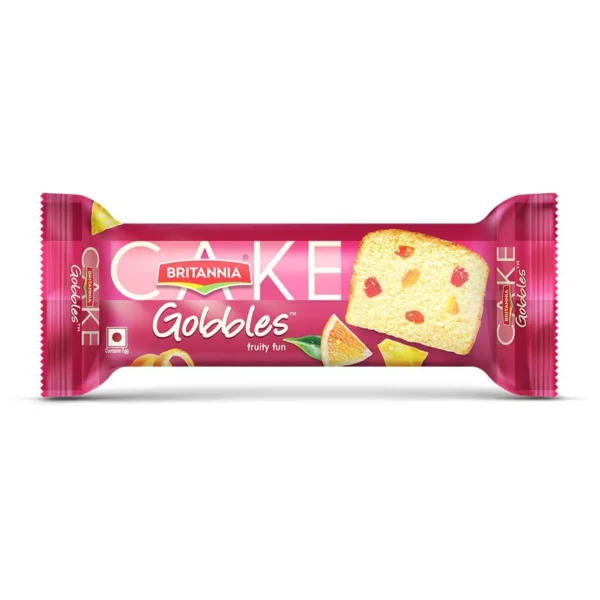 Britannia Gobbles Fruity Fun Cake, 90 g