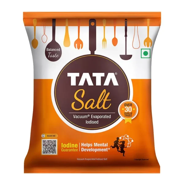 Tata Iodised Salt - 1 kg Pouch