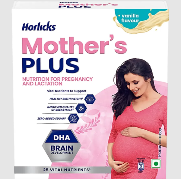 Horlicks Mother's Plus, Vanilla, 200 g Carton